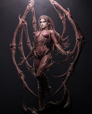 3D Printed 16K Resin Sarah Kerrigan Star Craft CA3D | 1:6 Scale | UNPAINTED