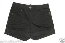 WHITE HOUSE BLACK MARKET  BLACK CASUAL MINI SHORT SIZE 0 NEW WITH TAG