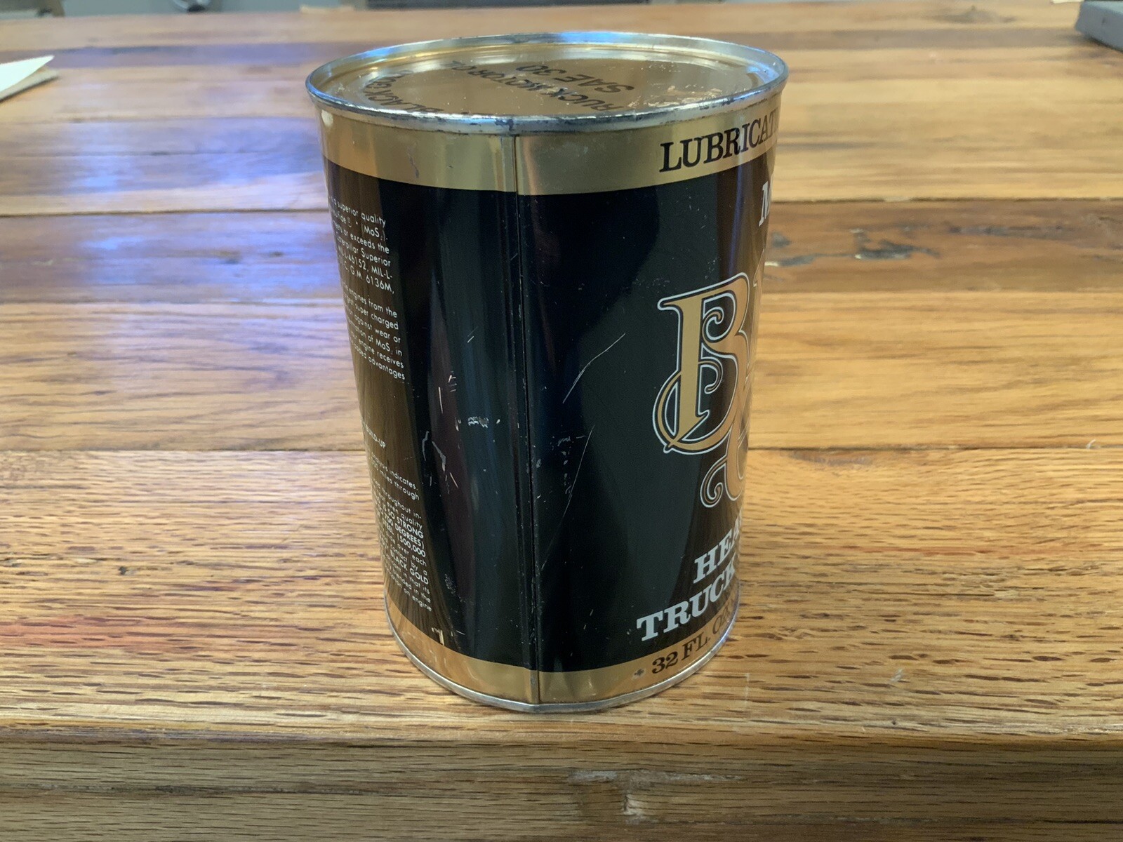 Vintage Moly BLACK GOLD Motor Oil Quart Metal Can Empty Never Filled eBay