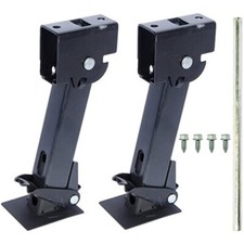 Southwest Wheel Pair of Black Painted Telescoping Trailer Stabilizer Jacks