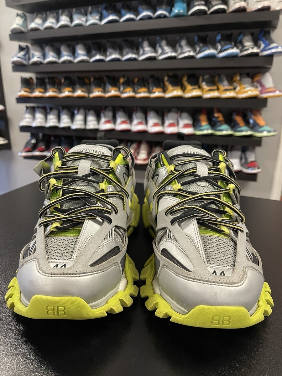 Size 11US/44EU - Balenciaga Track Designer Sneakers Neon/Grey 100
