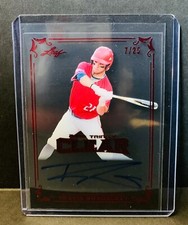 2018 Leaf Trinity Clear Acetate TRAVIS SWAGGERTY Red Foil Auto RC /25 Pirates