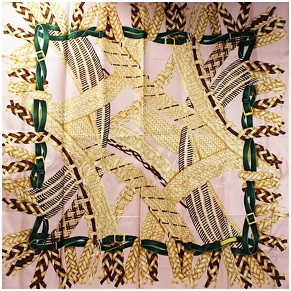 Authentique foulard Gucci en soie motif ruban rose occasion rang AB GUCCI   Femmes pour