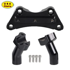 3.5" Handlebar Risers Top Clamp For Harley Sportster XLH 883 Dyna FXD 1" Bar