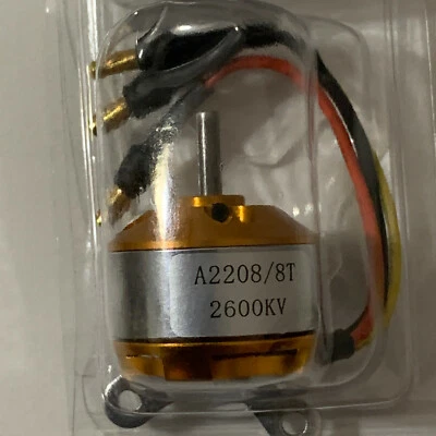 A2208 RC Brushless OutRunner Motor 1100KV 1400KV 1800KV 2600KV RC Plane/Drone UK