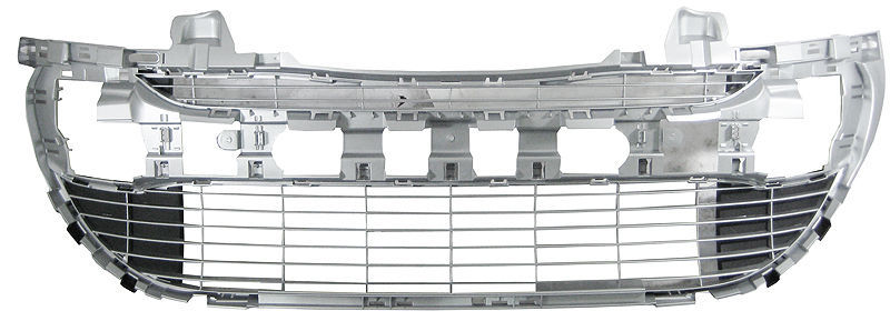 Grille centrale de pare-chocs avant Peugeot 308 (2007-2011) - Finition noire haute résistance