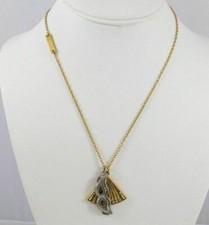 Marc Jacobs Charms Fan Mask Necklace, 16" 2" Extender, 16" 2.5" Extender