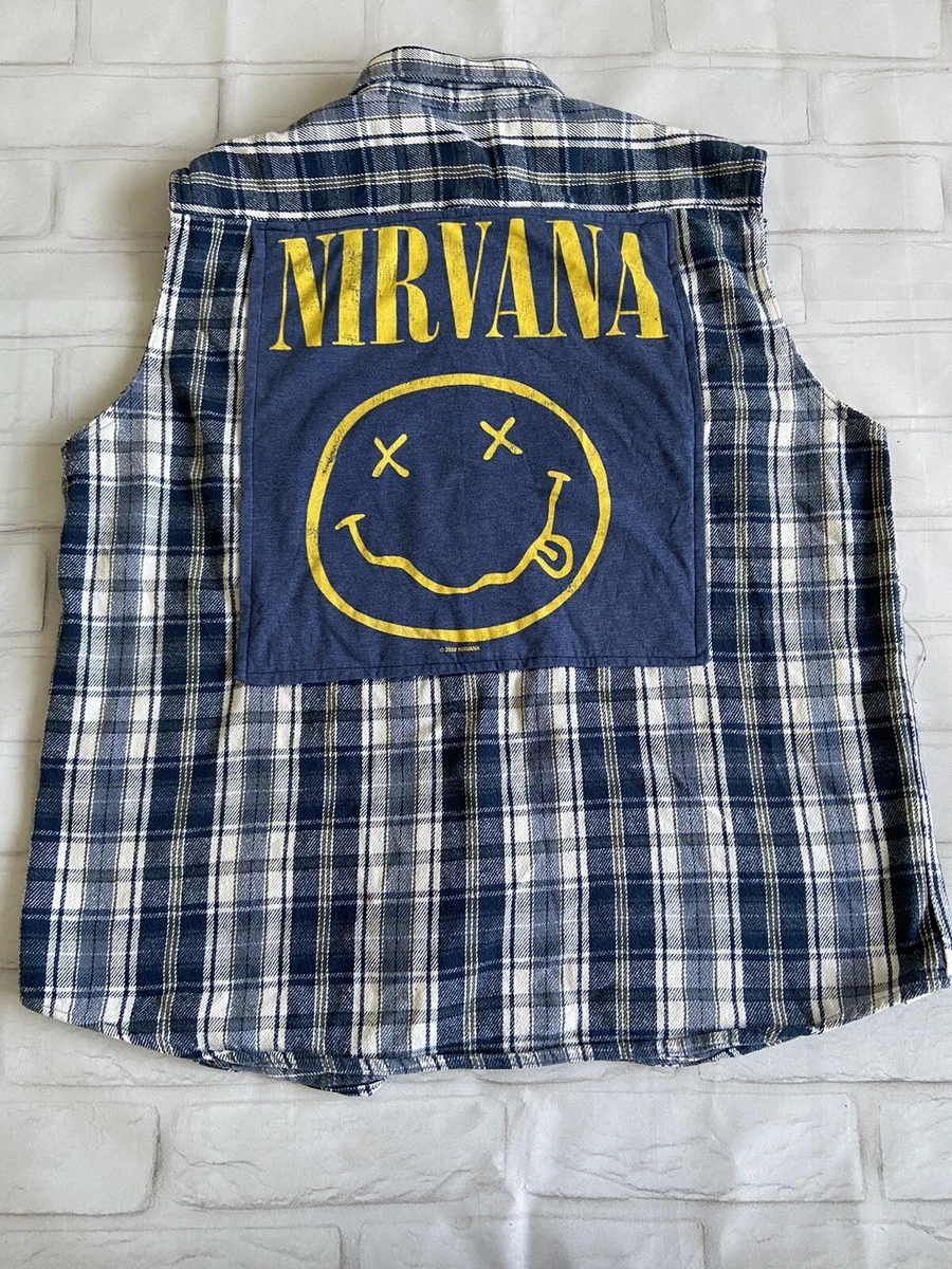 Nirvana t top shirt with flannel