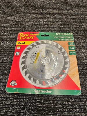 TORK CRAFT BLADE CONTRACTOR 165 X 24T 20/16 CIRCULAR SAW TCT TCP16524-20