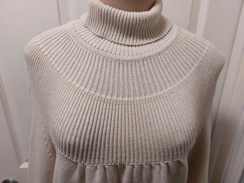 Women's Eight Eight Eight Long Sleeve High Neck Loose Sweater L