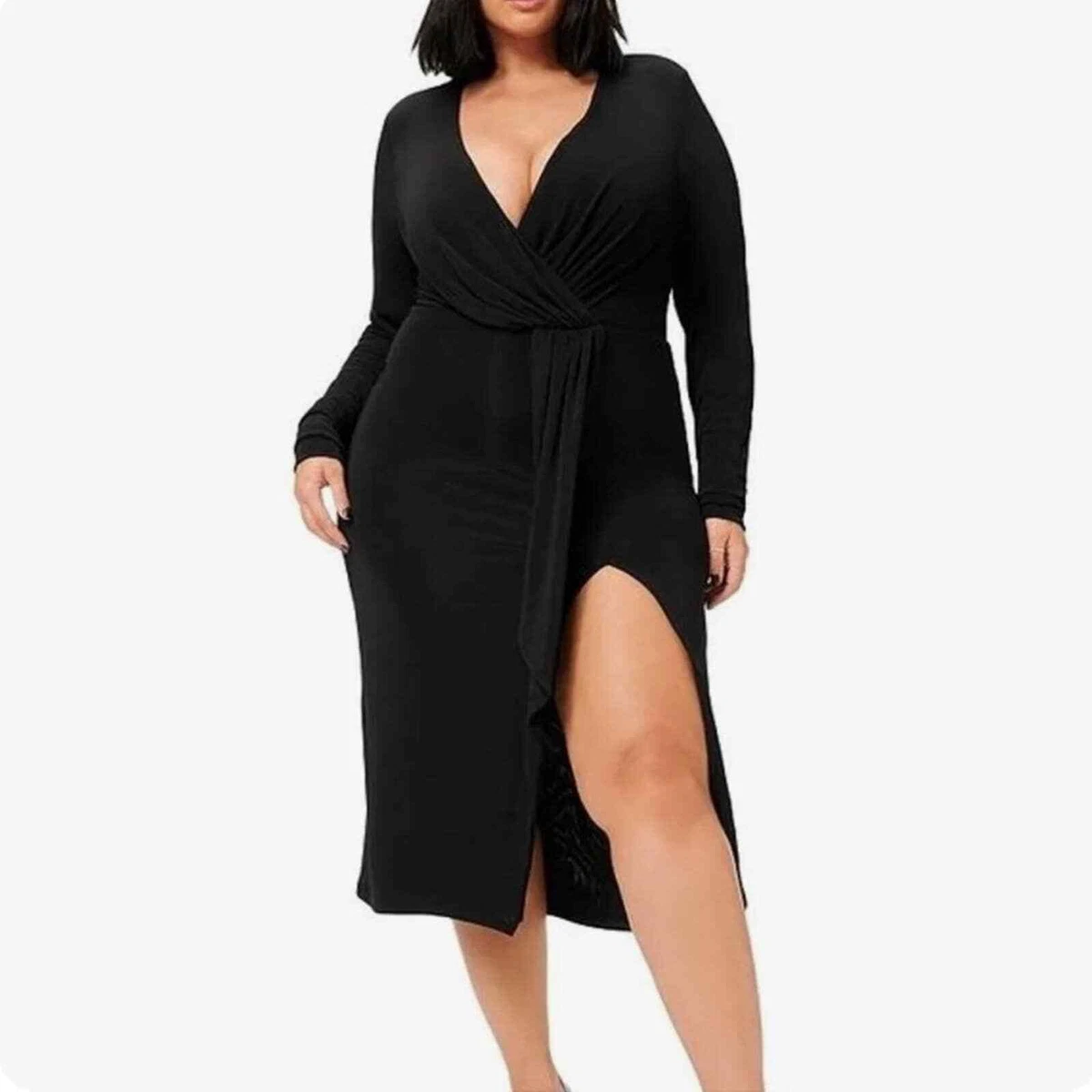Shimmer hotsell wrap dress