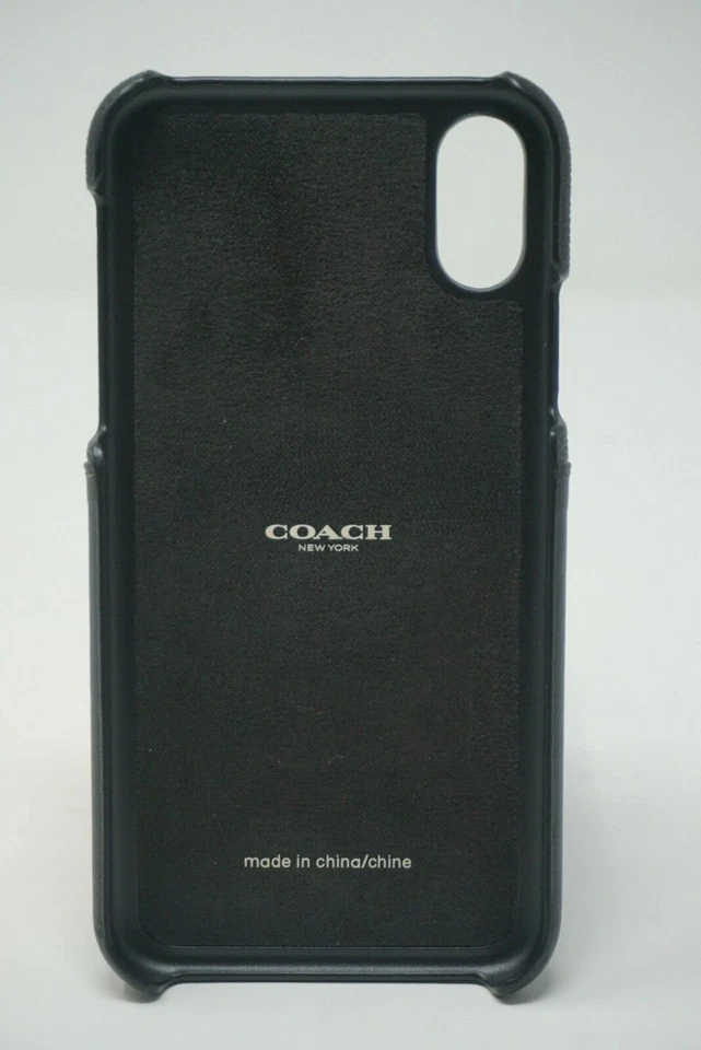 Coach Signature Canvas with Green Camouflage Print iPhone X/XS Case F76855 - Image 4 of 4