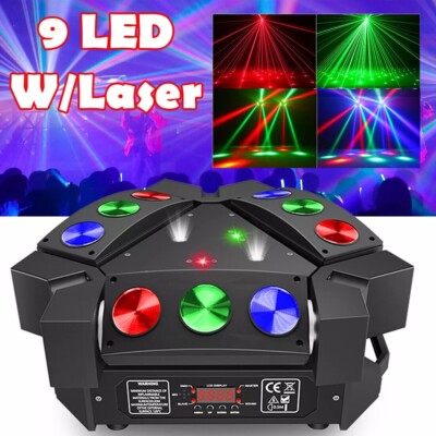 240W Spider Laser Moving Head Light RGB 9LED DMX Stage DJ Disco Beam Lighting US