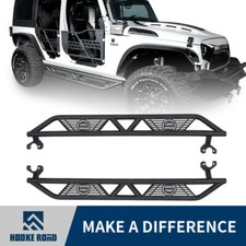 Hooke Road Rock Slider Nerf Bar Running Board For 07-18 Jeep Wrangler Jk 4-door Hooke Road Rock Slider Nerf Bar Running Board For 07-18 Jeep Wrangler Jk 4-door