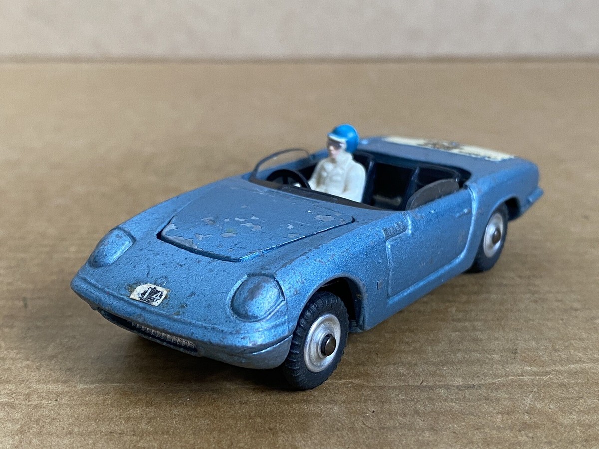 Corgi Toys lotus Elan S2 With Driver, No 318, Blue, Rare, 1960's