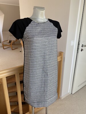 Kleid Cocktailkleid Etuikleid Beige Schwarz M Mohito