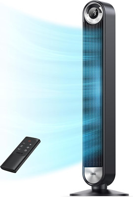 Ultra-Quiet 9-Speed Tower Fan with 90° Oscillation and 12H Timer for Home