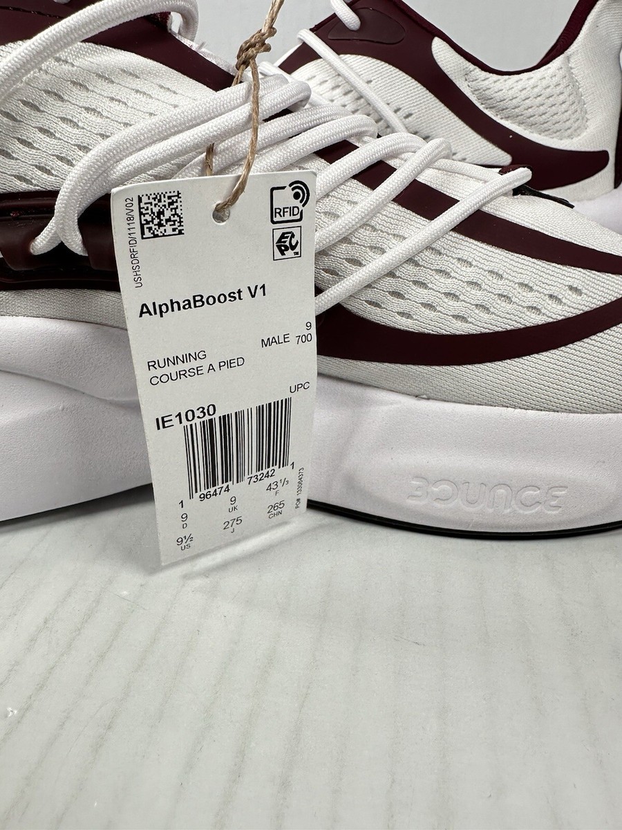 Adidas AlphaBoost V1 Mississippi State Shoes Men display picture 1