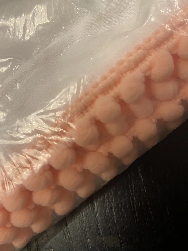 Pillowfort Rosa Pom Barra Transparente Bolsillo Cortina Panel Hoja 95” Nueva Caja Abierta Foto 4 de 4