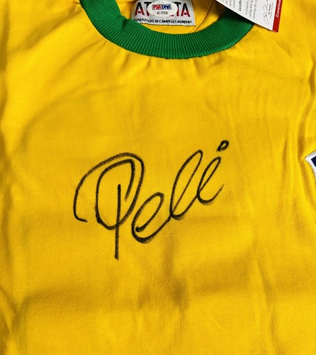 Pele Signed 1970 Brazil Jersey Athleta Front Signed PSA/DNA Coa World Cup - Picture 2 of 4
