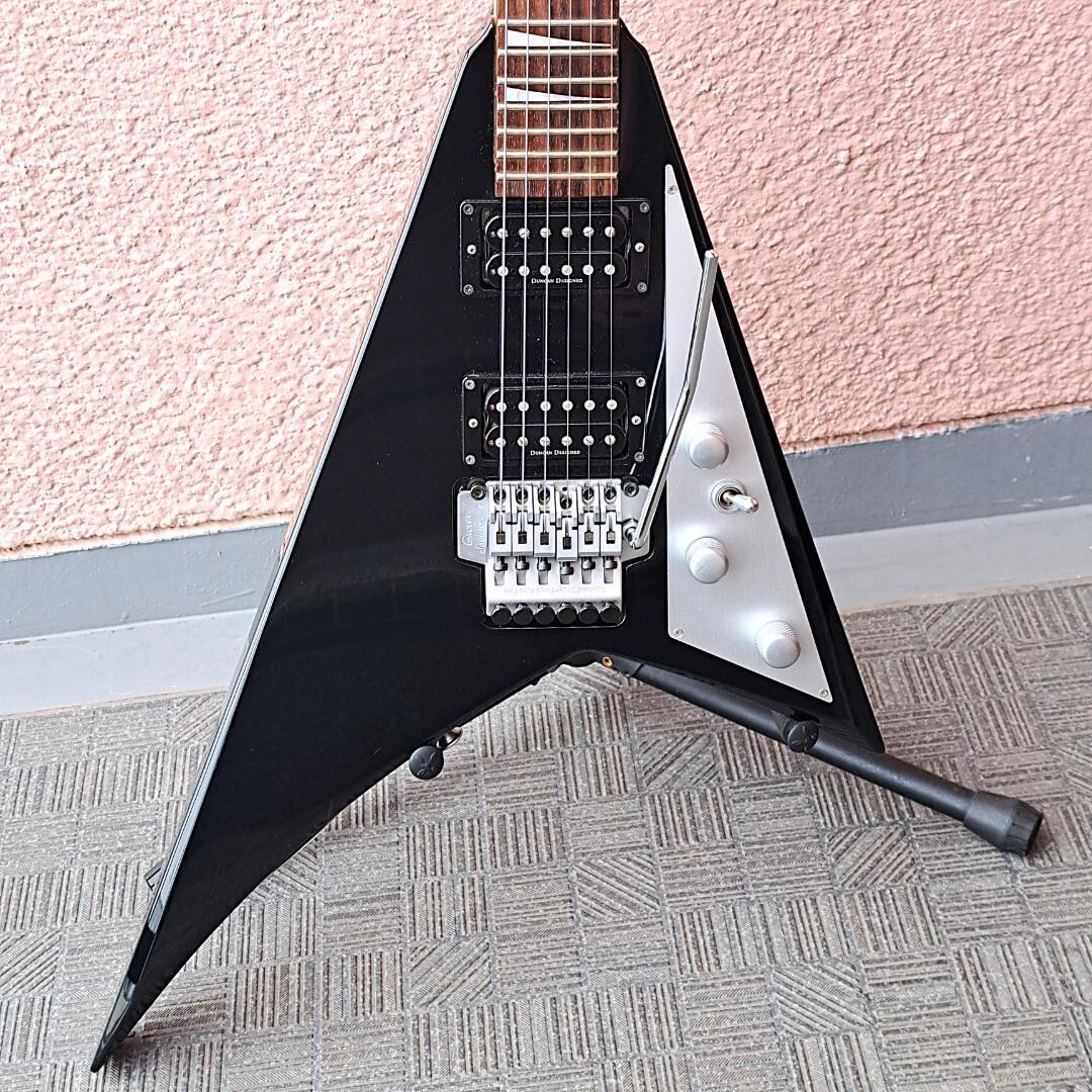 Grover Jackson Randy Rhoads Flying V Metallic Black Seymour