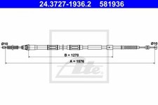 ATE Handbremsseil hinten links für TOYOTA AURIS