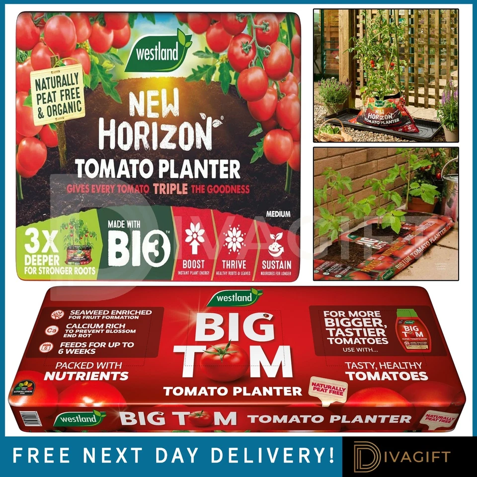 NEW HORIZON BIG TOMATO PLANTER FRUIT VEG ORGANIC PEAT FREE GROW BAG NEW WESTLAND