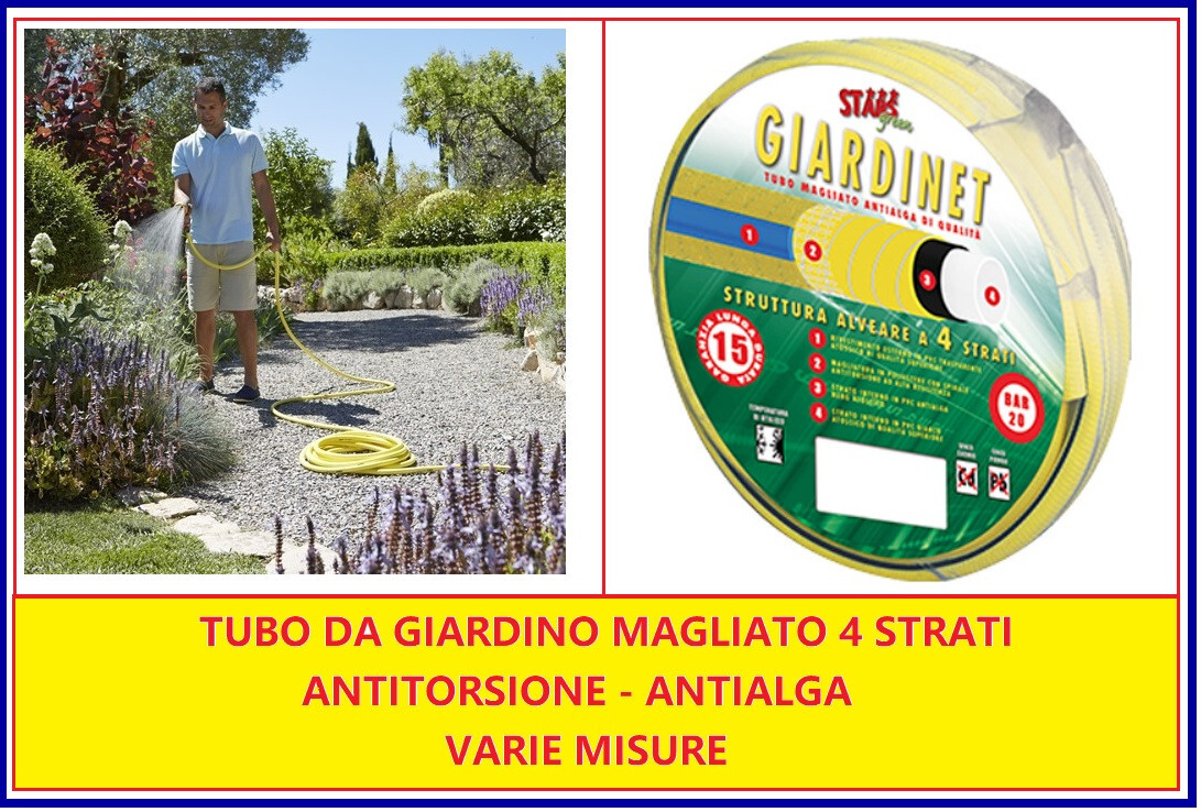 Tubo Pompa Acqua da giardino per irrigazione 5/8 3/4 1 in gomma per Acqua