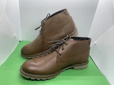 Rockport Men's Sharp & Ready Leather Chukka Boots Saddle Brown 8 CH4013