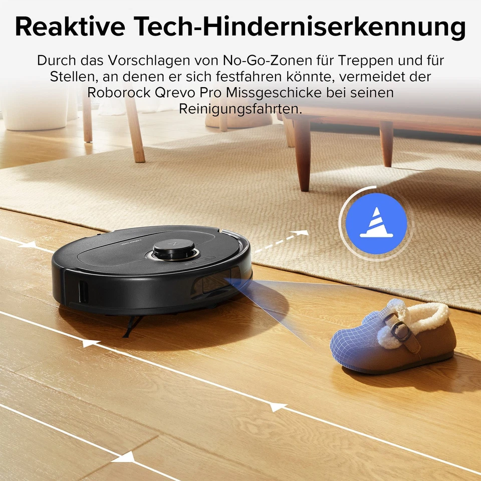 Roborock Qrevo Pro Saugroboter mit Wischfunktion (Upgrade von S7 MAX/Qrevo S) DE - Bild 4 von 4