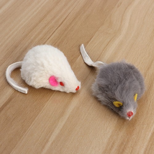 5PCS False Mice Toys Interactive Mini Funny Plush Mouse Toys Adorable Plaything - 第 11/12 張圖片