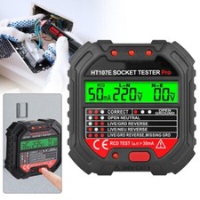 1-2PCS Mains Socket Tester 240V Polarity Test UK Plug Electrical Wiring Testing