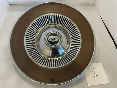 1971-1979 Ford Torino Maverick Mercury Comet Montego Hubcaps Brown 14'' OEM (#1)