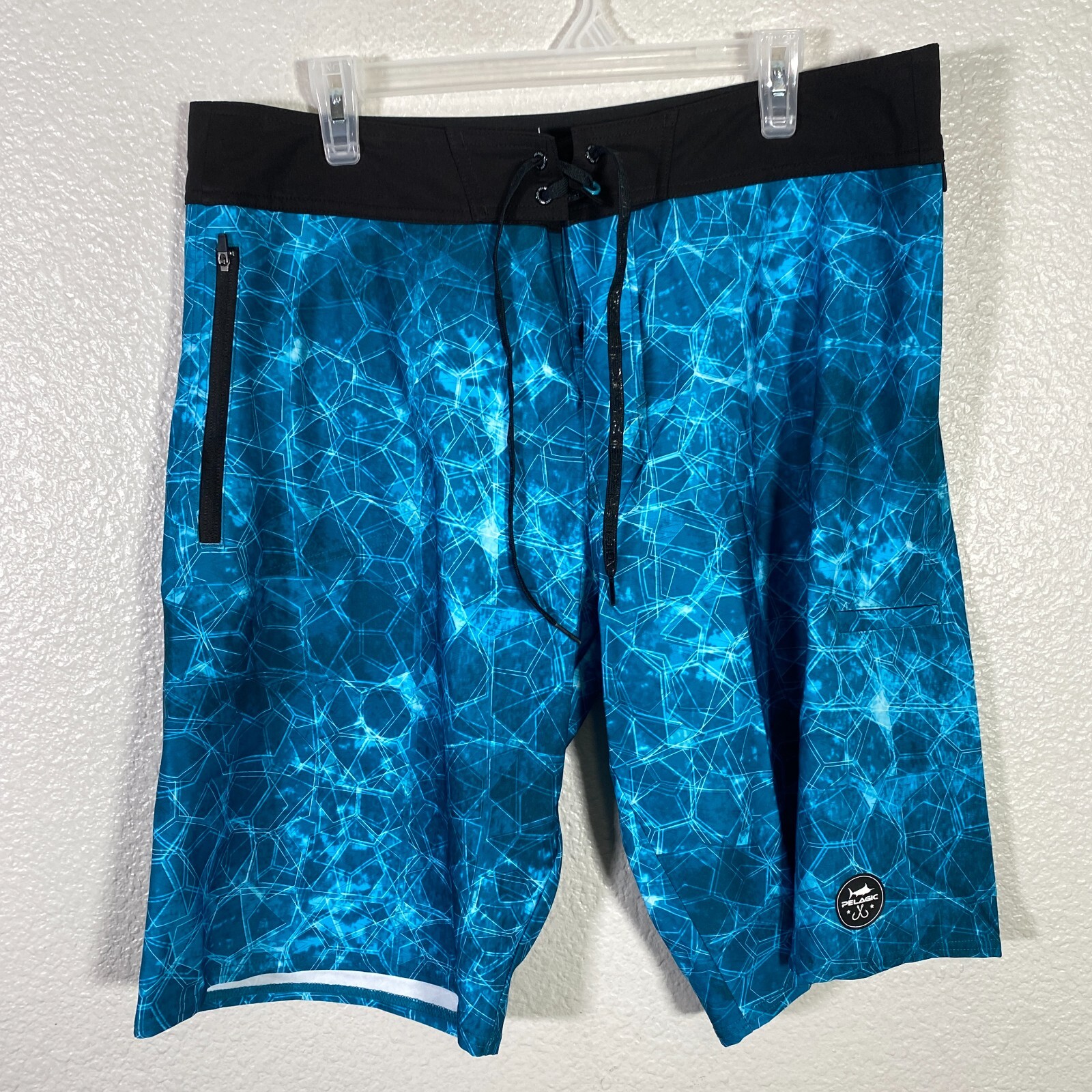 Pelagic Shorts Mens 36 Blue Hydro Lite Board Short Su… Gem