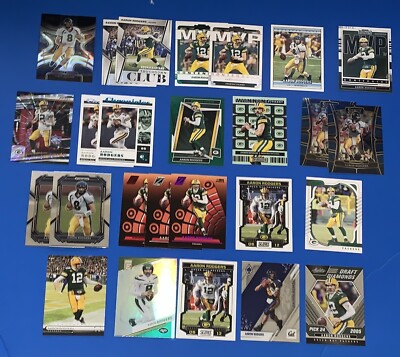 Lot Of (26) Aaron Rodgers Football Cards Different Variations, Inserts Nice Lot