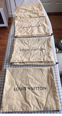 Authentic Louis Vuitton Dust Bag Drawstring Styl 4 Pieces for shoes