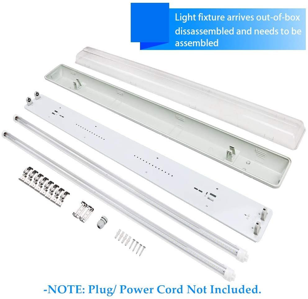 LED Leuchtstoffröhre Feuchtraumleuchte T8 Tube Komplett Röhrenlampe 60 LED Leuchtstoffröhre Feuchtraumleuchte T8 Tube Komplett Röhrenlampe 60