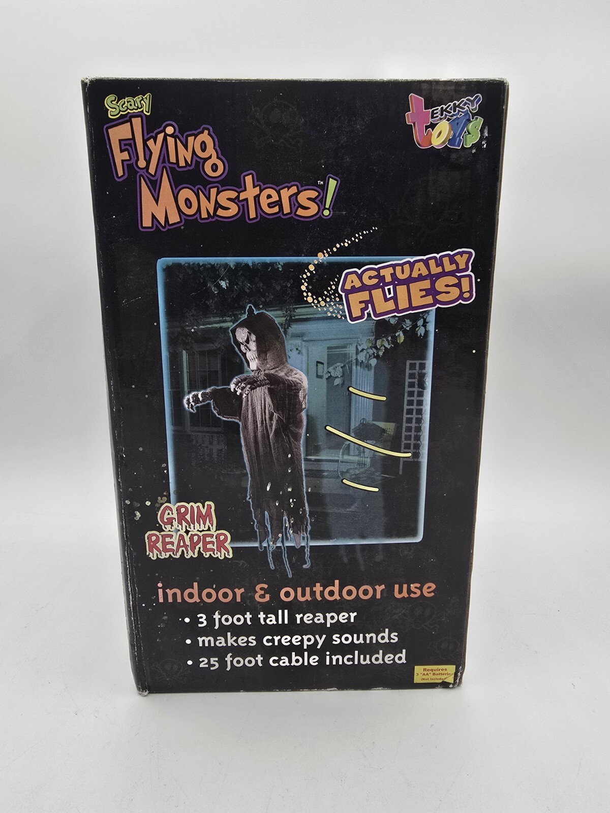 Vintage 2004 Tekky Toys Halloween Flying Monster 3 FT Tall Grim Reaper