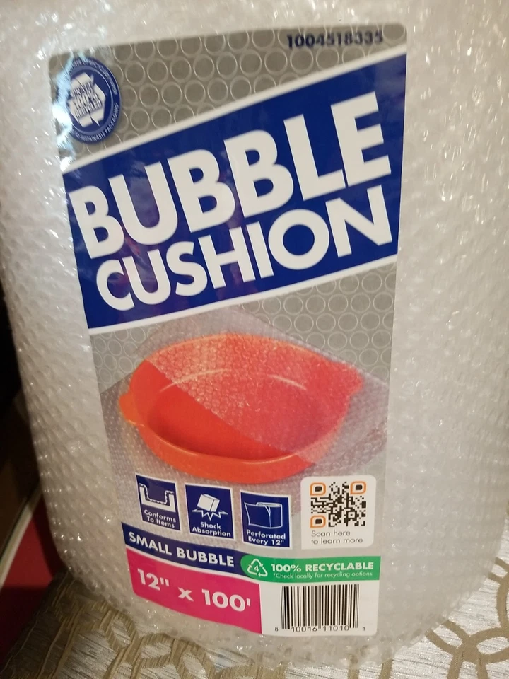 3/16 in. x 12 in. x 100 ft. Clear Perforated Bubble Cushion Wrap - Image 2 of 4