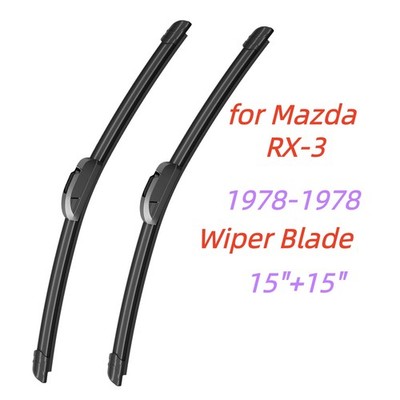 for  Mazda RX-3 1978-1978 Windshield Wiper Blade 15''+15'' front J-hook