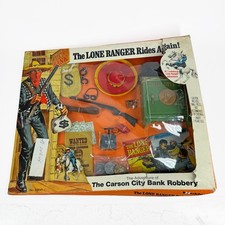 Hubley Lone Ranger Rides Again Carson City Bank Robbery Vintage Playset