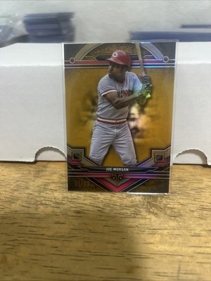 2024 Topps Triple Threads Joe Morgan Gold /99 Reds