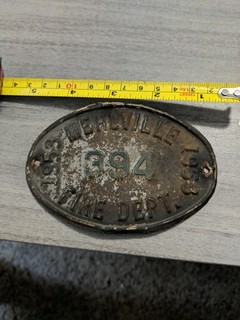 Melville Mo. Fire Department Tag 1953