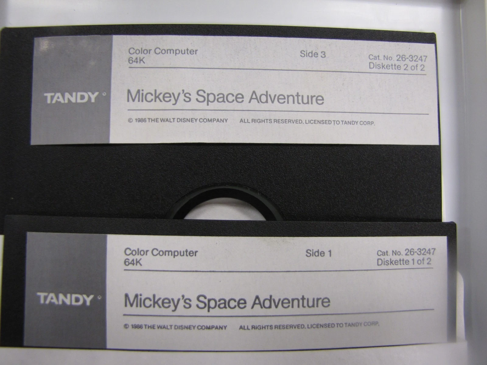 Additional photo for Walt Disney Mickey\'s Space Adventure Game for Tandy Color Computer (64K, 5.25\" Disk)