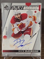 2022-23 Upper Deck SP Authentic Future Watch Nick Desimone Auto /999 Flames 194