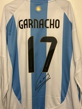Alejandro Garnacho Signed Argentina Shirt With Proof