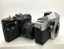 Zenit EM + 58mm f2 M42 lens & Praktica Super TL1000 SLR cameras spares repair M6