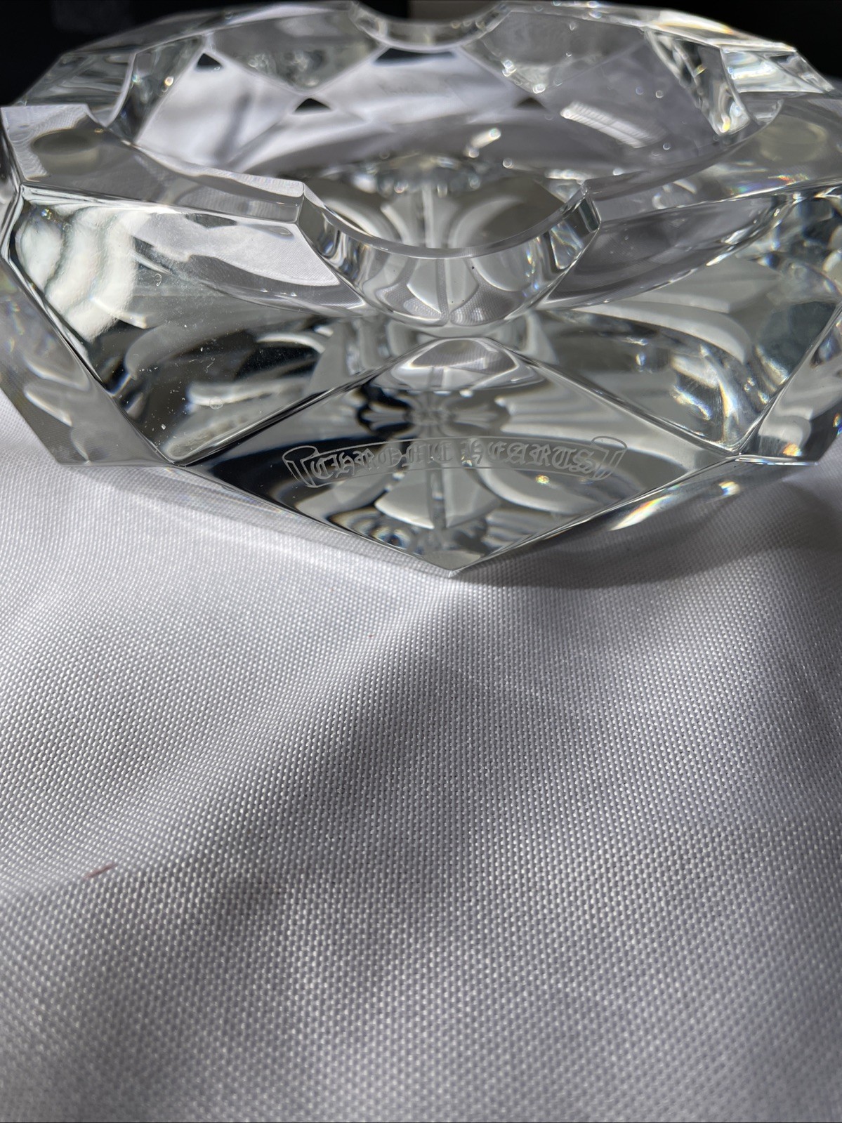 Baccarat for Chrome Hearts crystal ashtray thumbnail 2