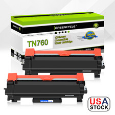 2PK TN760 Toner Cartridge fit for Brother DCP-L2510D DCP-L2530DW L2550DW L2550DN