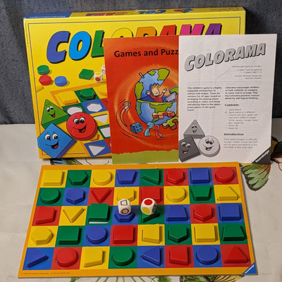 VTG Ravensburger Colorama Classic First Matching Board Game Complete 1996 Denmar